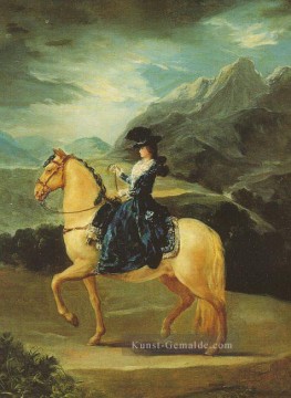 Francisco Goya Werke - Maria Teresa von Vallabriga zu Pferd Porträt Francisco Goya